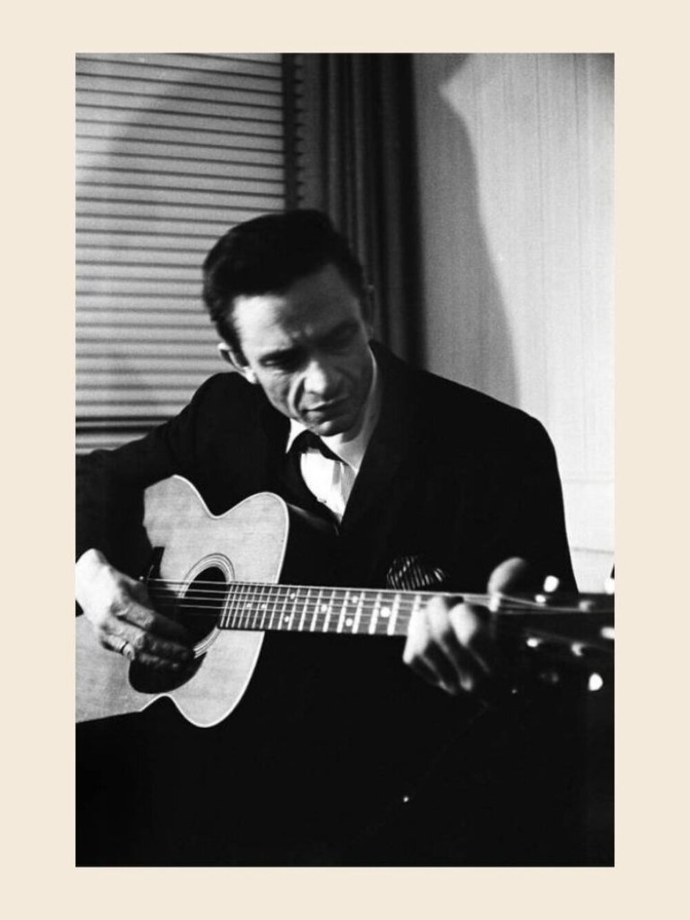 Johnny Cash At The New York Folk Poster_